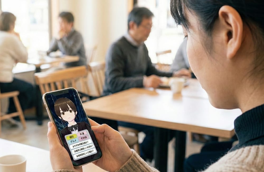 スマートフォン・電話での応対イメージ