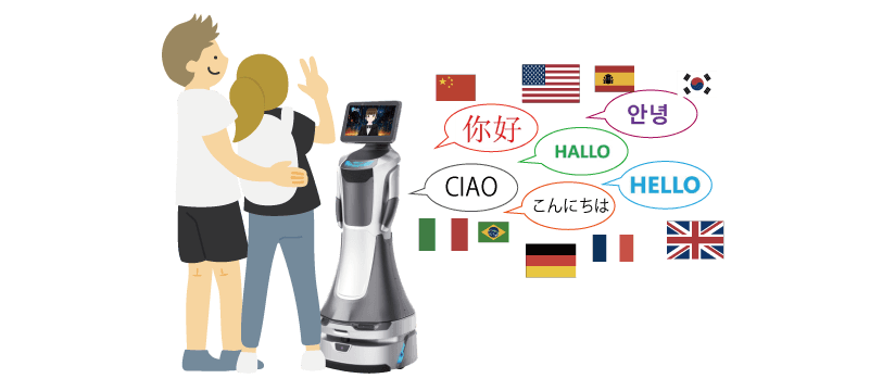 57カ国語以上の多言語対応イメージ