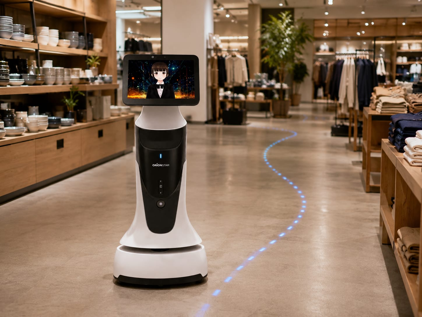 施設内を自律巡回するロボット